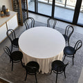 Essgruppe mit Tisch und St¨¹hlen, mit klarer Formgebung, Farbe: grau