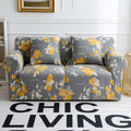Schutzbezug f¨¹r Sofa, mit klarer Formgebung, Farbe: gelb und grau