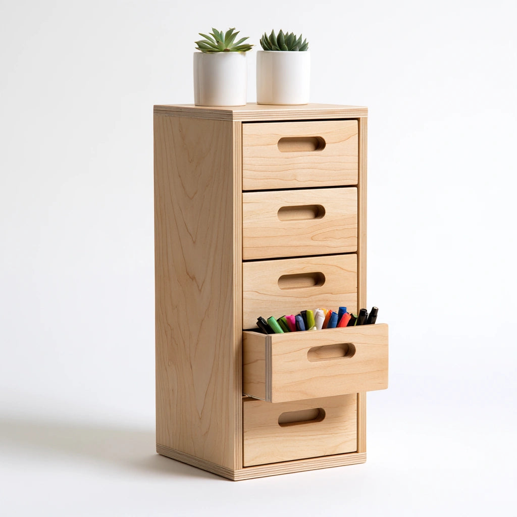Modularer Aufbewahrungsorganizer, mit klarer Formgebung, mit f¨¹nf Schubladen, Farbe: grau